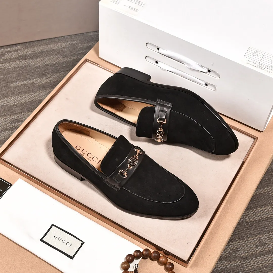 Men's shoes💰540📛📛Original (water-dyed cowhide) Gucci GUCCI official website formal shoes🌀 Italian🇮🇹imported cowhide➕top imported water-dyed cowhide lining💋Finely handmade original bottom, the real thing looks better when photographed in person Standard size 38-44